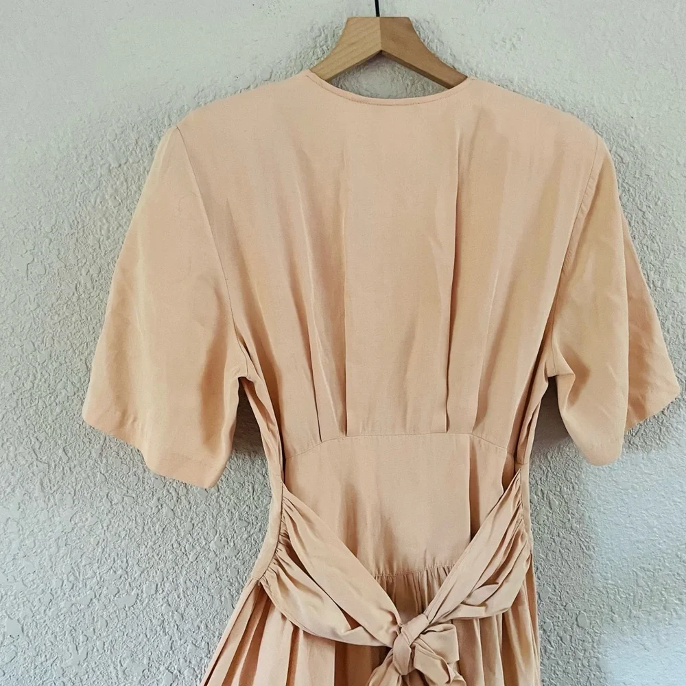 Vintage Peach Midi Dress - Picture 9 of 16